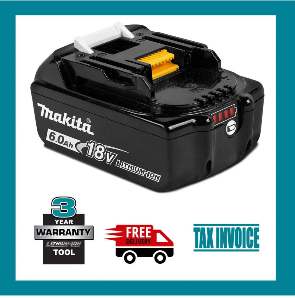 MAKITA BL1860B -L 18V 6.0AH Li-Ion Cordless Battery With Genuine.