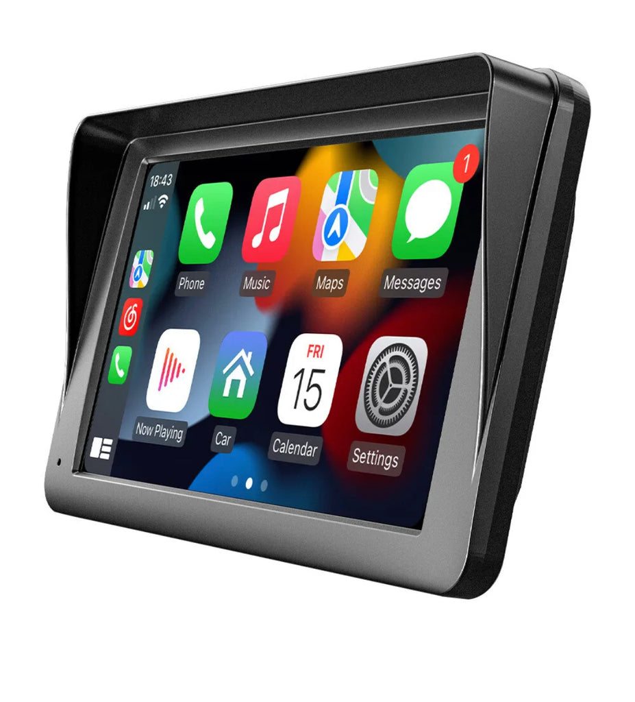 Portable 7"for Wireless Apple CarPlay Android Auto Touch Screen Car Radio Stereo