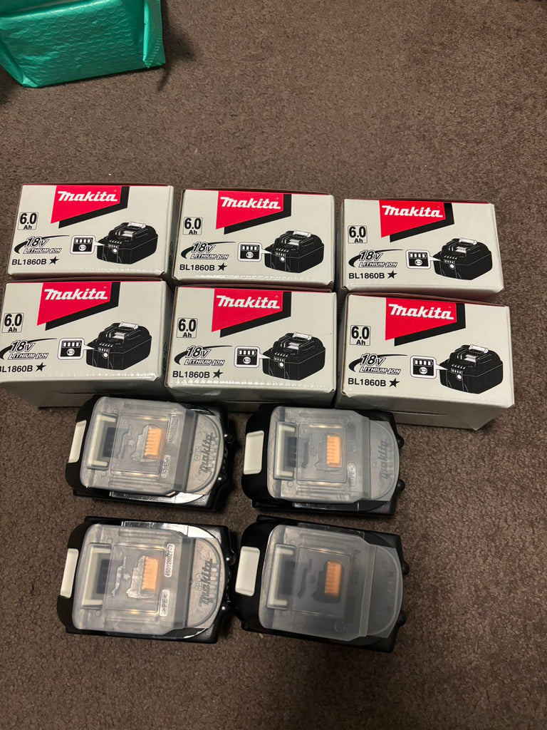 10pack Genuine MAKITA BL1860B -L 18V 6.0AH Li-Ion Cordless Battery -Aus-stock