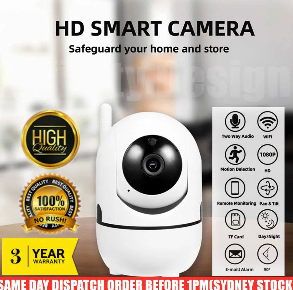 1080P HD WIFI Security Smart IP Camera Wireless Home CCTV System Indoor Monitor